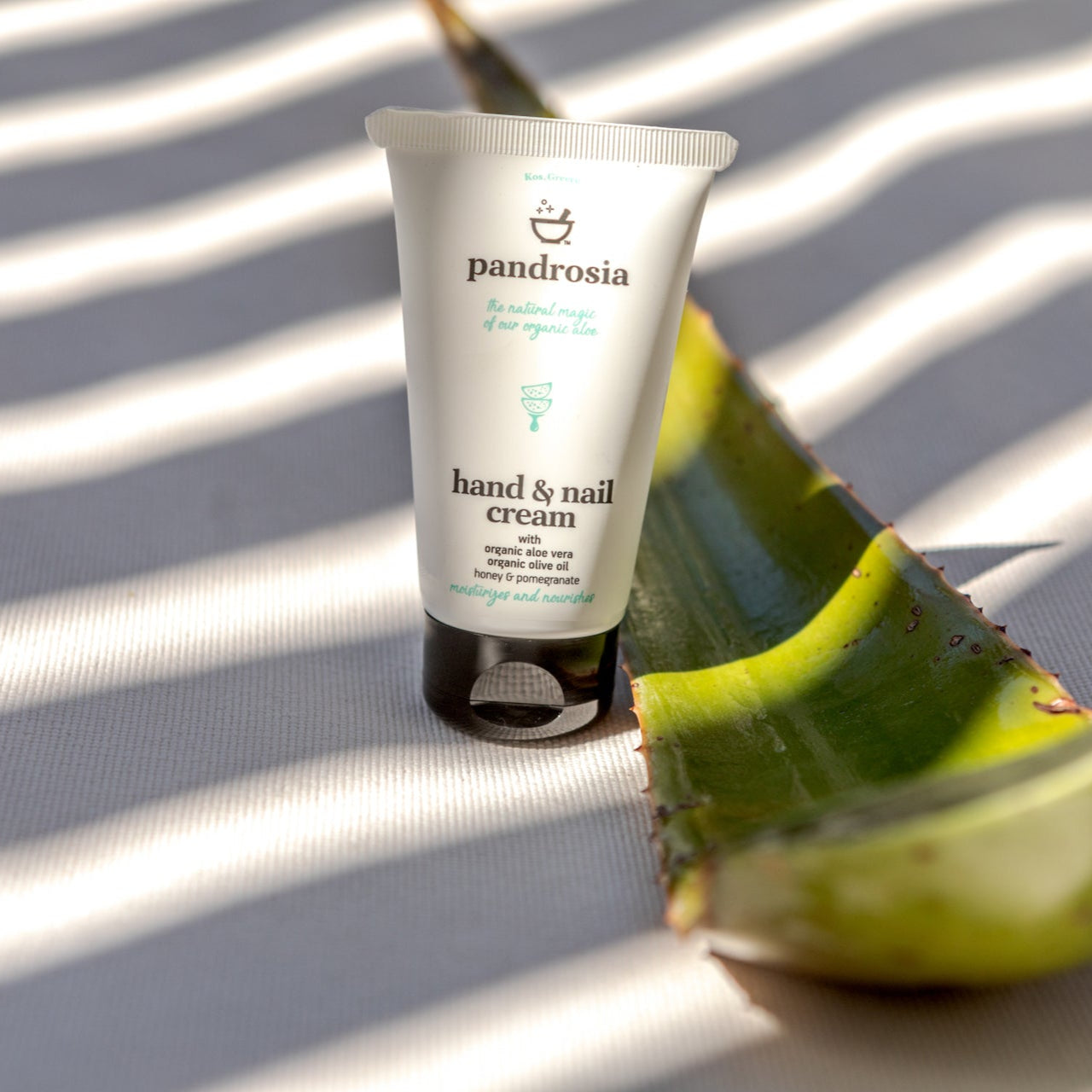 Hand & nail cream with organic aloe vera & organic olive oil 75ml